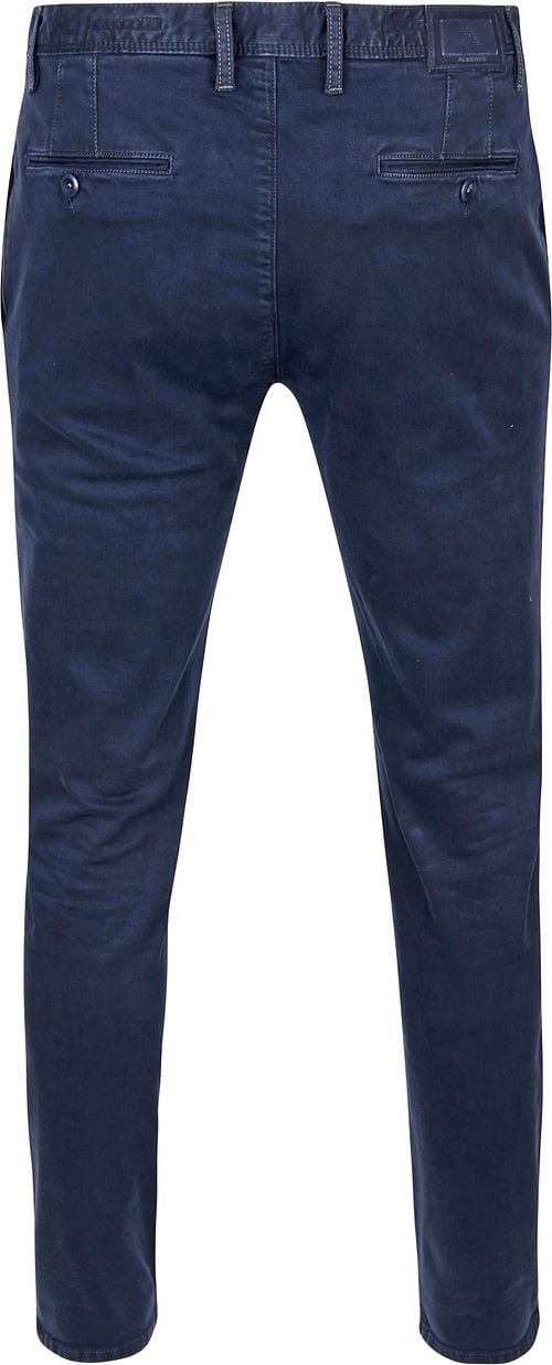 Alberto Rob T400 Dynamic Chino Dunkelblau Product / Achterkant