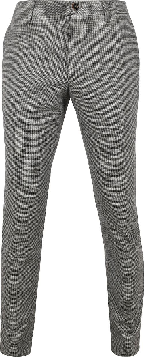 Alberto Rob Hose Pied de Poule Grau Product