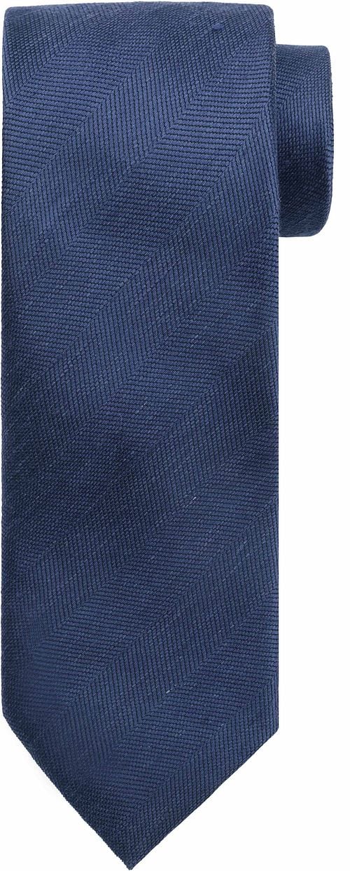 Suitable Linen Silk Tie Navy Product
