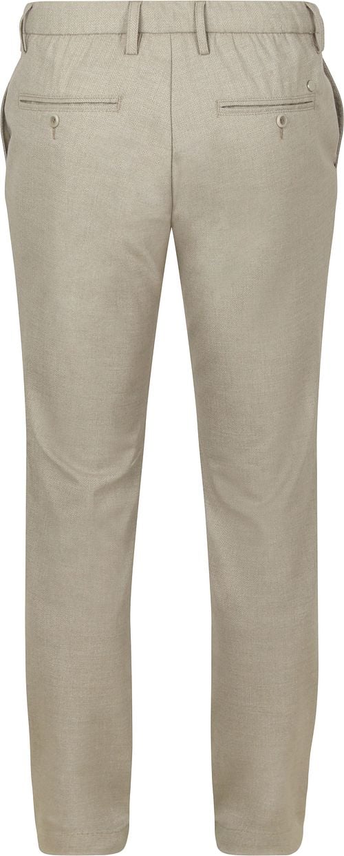 Alberto Hose Jump Flanell Herringbone Beige