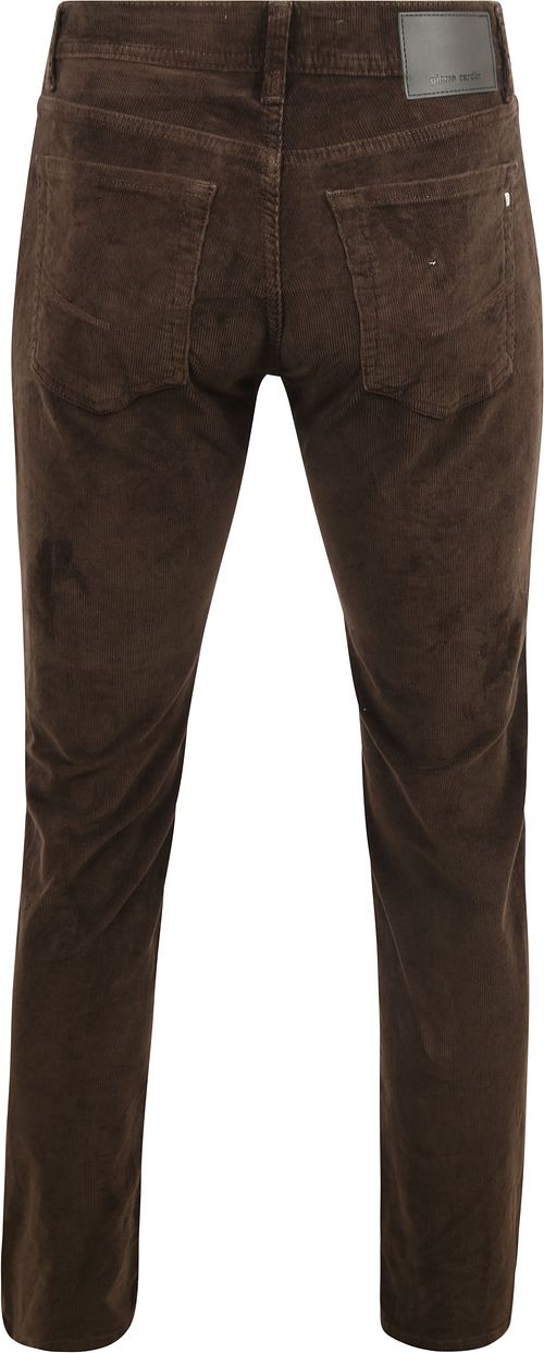 Pierre Cardin Broek Lyon Future Flex Corduroy Bruin Product / Achterkant
