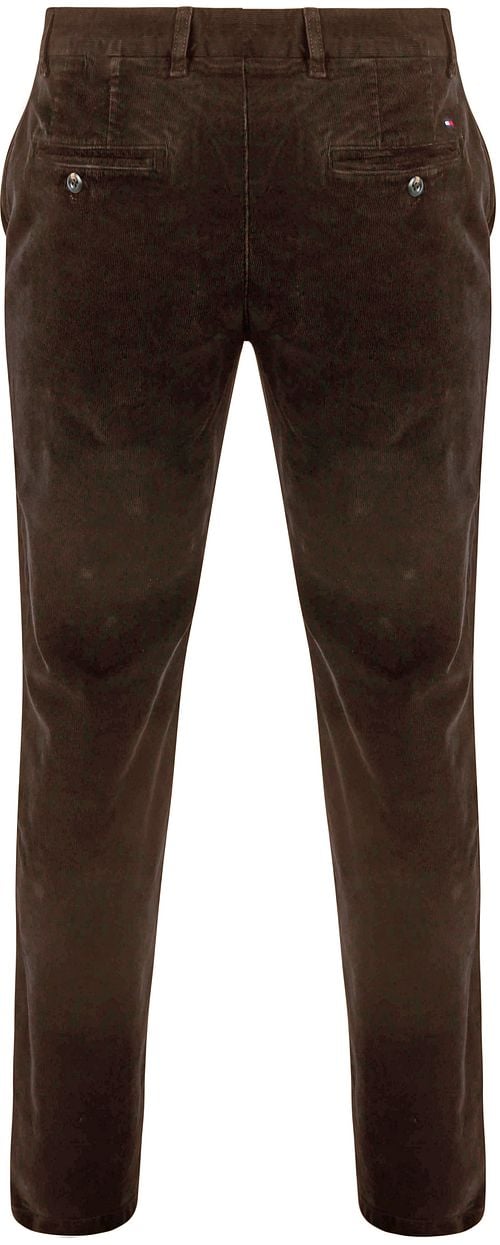Tommy Hilfiger Denton Broek Corduroy Bruin Product / Achterkant