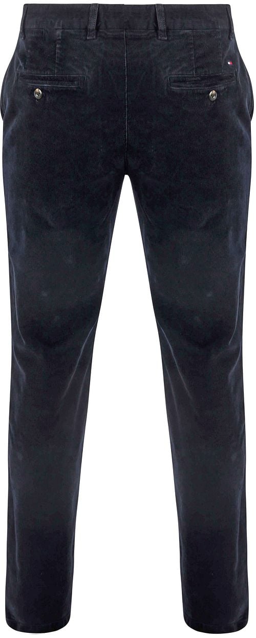 Tommy Hilfiger Denton Broek Corduroy Navy Product / Achterkant