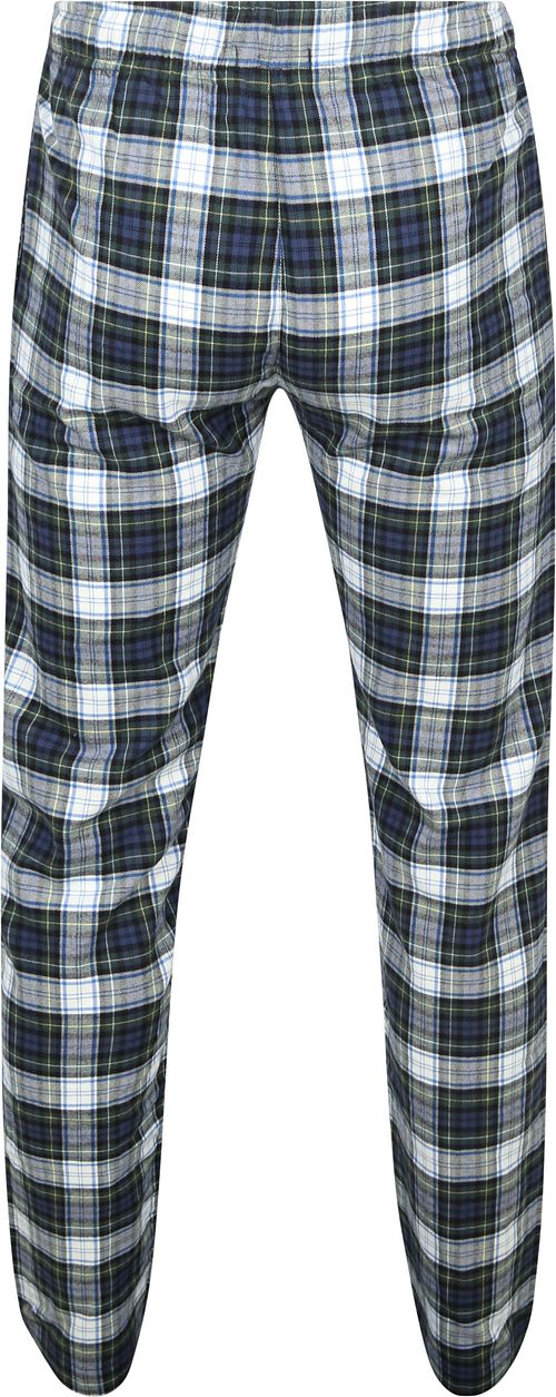 Steppin' Out Lounge Pants Plaid Blue and Green Product / Achterkant