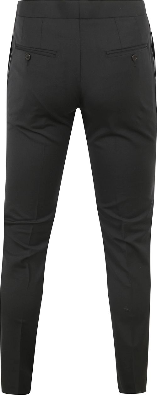 Herren Gala Hose aus Wollmix – Schwarz, Slim Fit Product / Achterkant