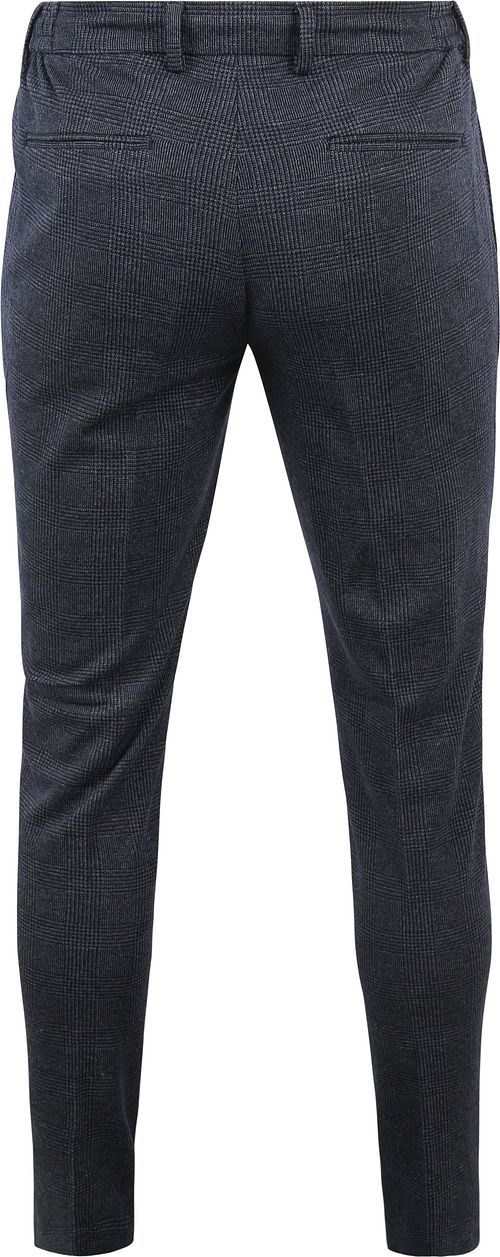 Suitable Chino Das Checks Navy Product / Achterkant