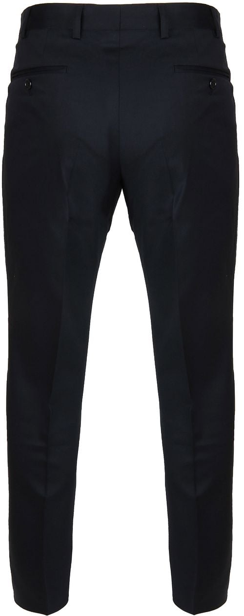 Suitable Pantalon Piga Wol Navy Product / Achterkant