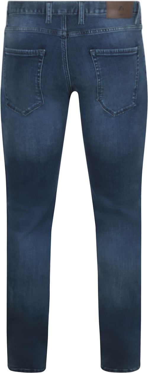 Alberto Slim Dual Flex Denim Donkerblauw Product / Achterkant