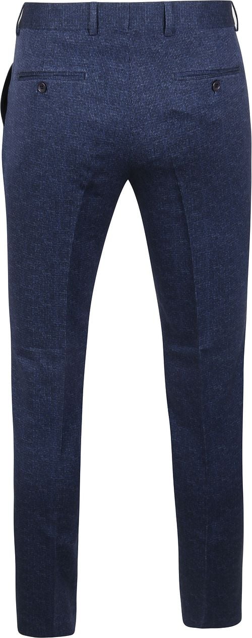 Suitable Pantalon Jersey Melange Donkerblauw Product / Achterkant