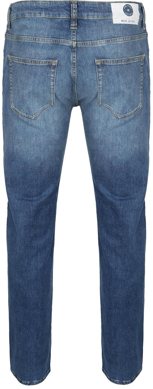 MUD Jeans Denim Regular Bryce Indigo Blue Product / Achterkant