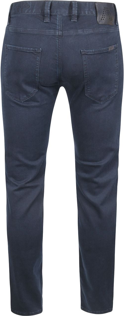 Alberto Slim DS Dual Flex Denim Dunkelblau Product / Achterkant
