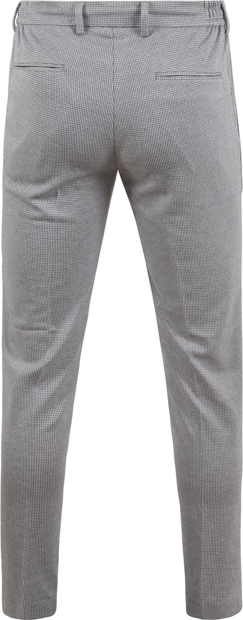 Suitable Pantalon Jersey Pied De Poule Gris Product / Achterkant