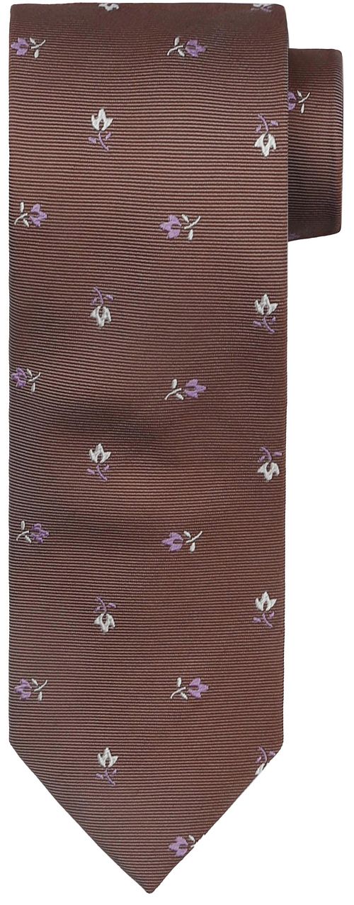 Suitable Cravate Marron Fleurs Product