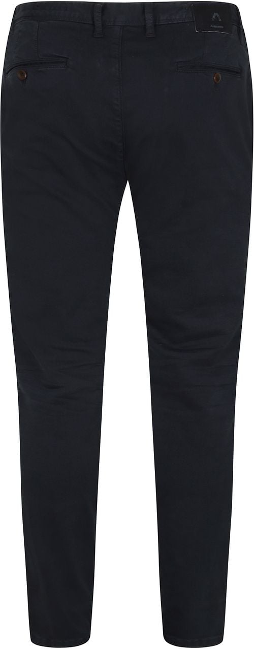 Alberto Rob Stretch Chino Dark Blue Product / Achterkant