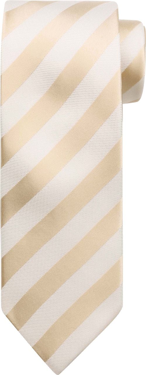 Suitable Stropdas Zijde Streep Beige Product