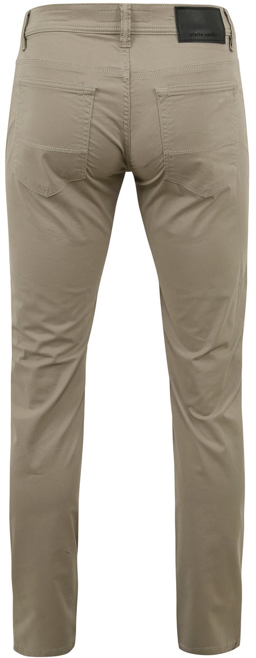 Pierre Cardin Pantalon Antibes 5 Poches Vintage Kaki Product / Achterkant