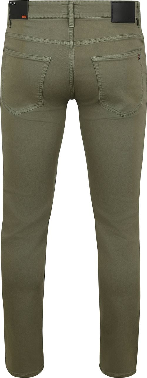 BOSS Delaware Jeans Olive Green Product / Achterkant