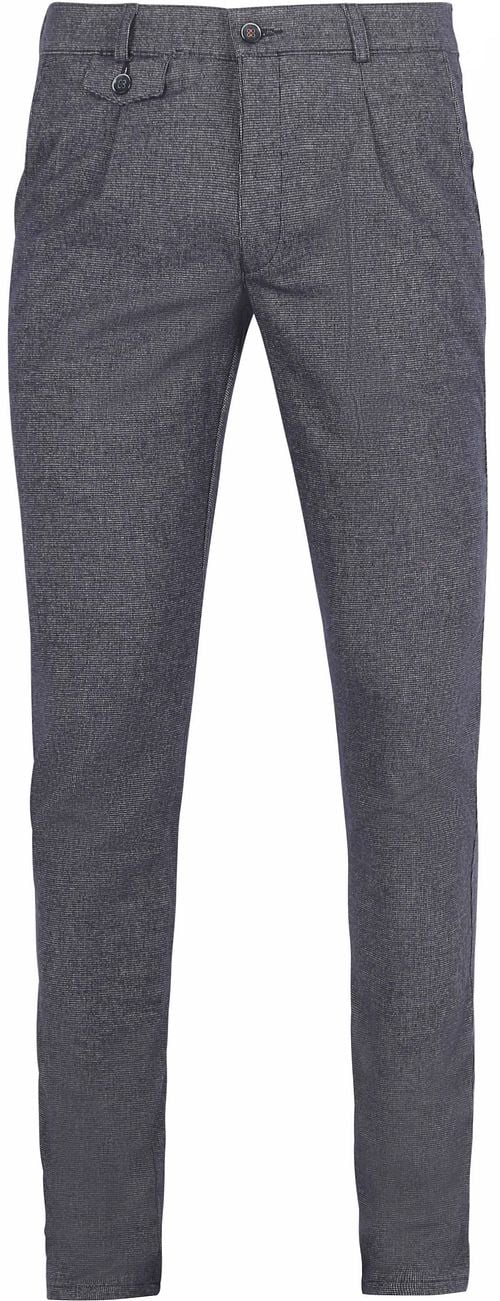 Suitable Chino Pico Pleat Navy Product