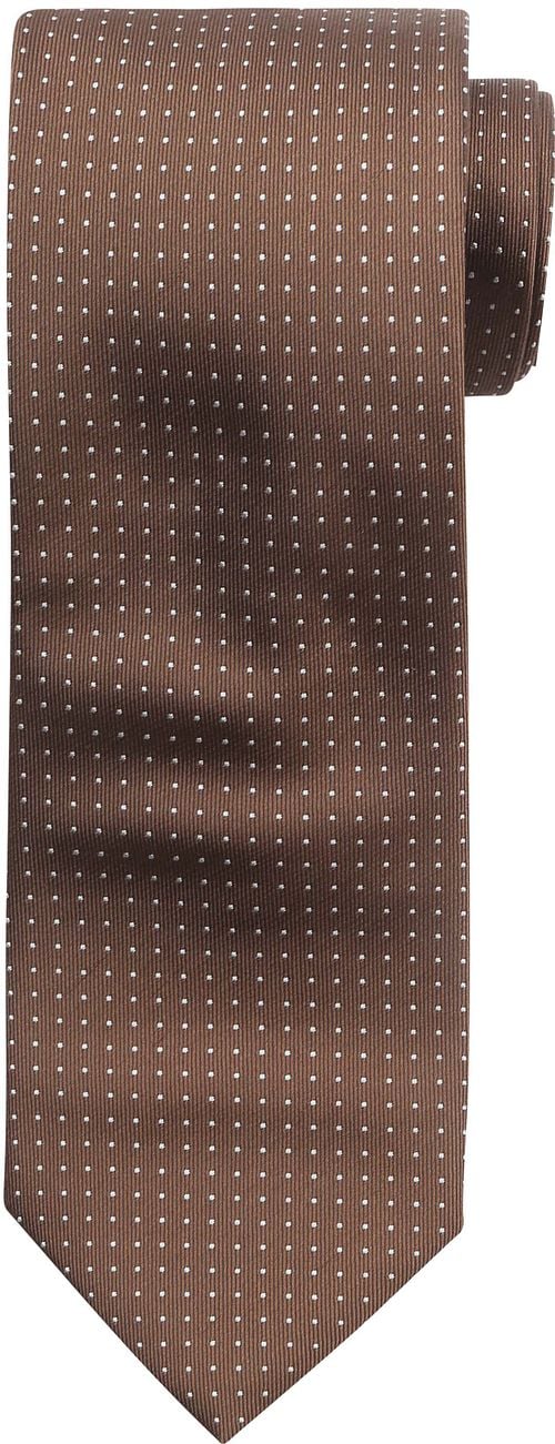 Suitable Tie Silk Dots Dark Brown Product