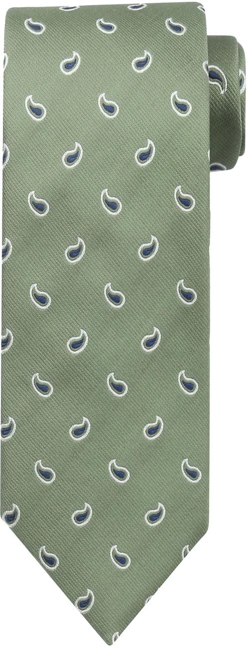 Suitable Krawatte Seide Paisley Grün Product