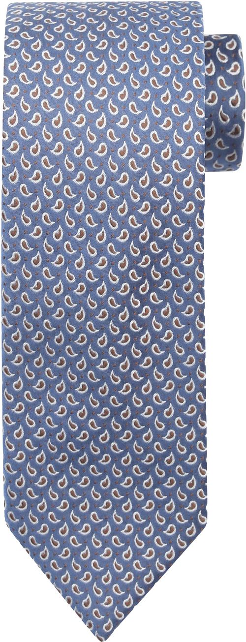 Suitable Tie Silk Paisley Navy Product