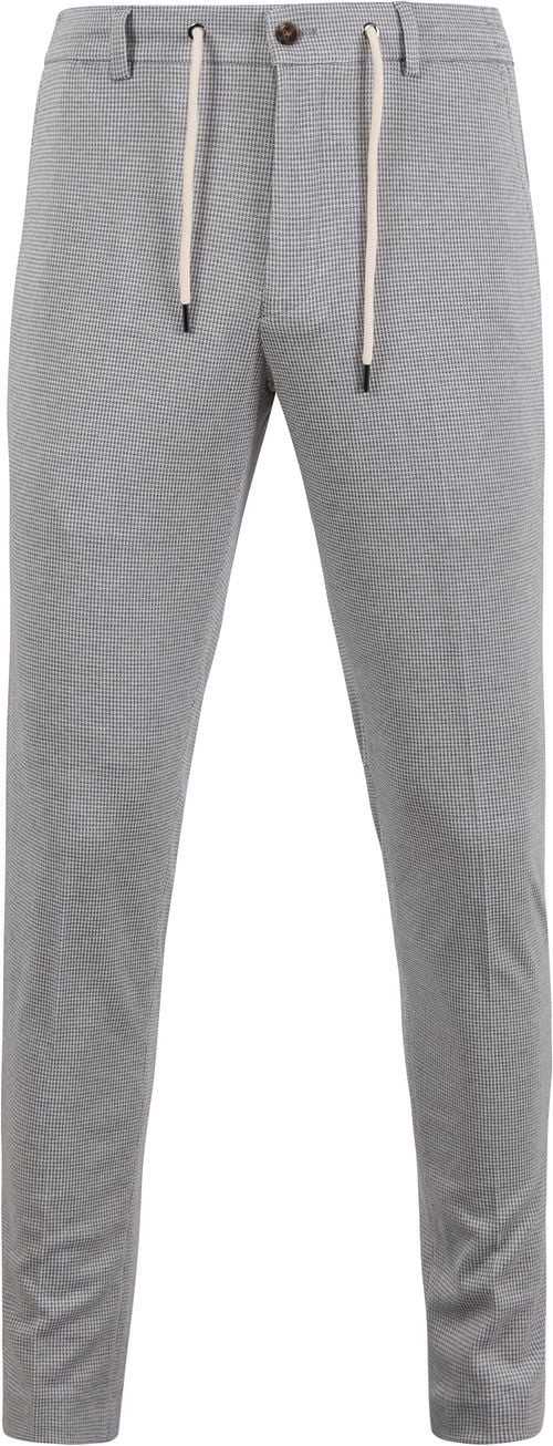Suitable Pantalon Jersey Pied De Poule Grijs Product