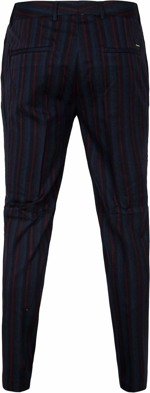 Scotch and Soda Mott Chino Streifen Navy Product / Achterkant