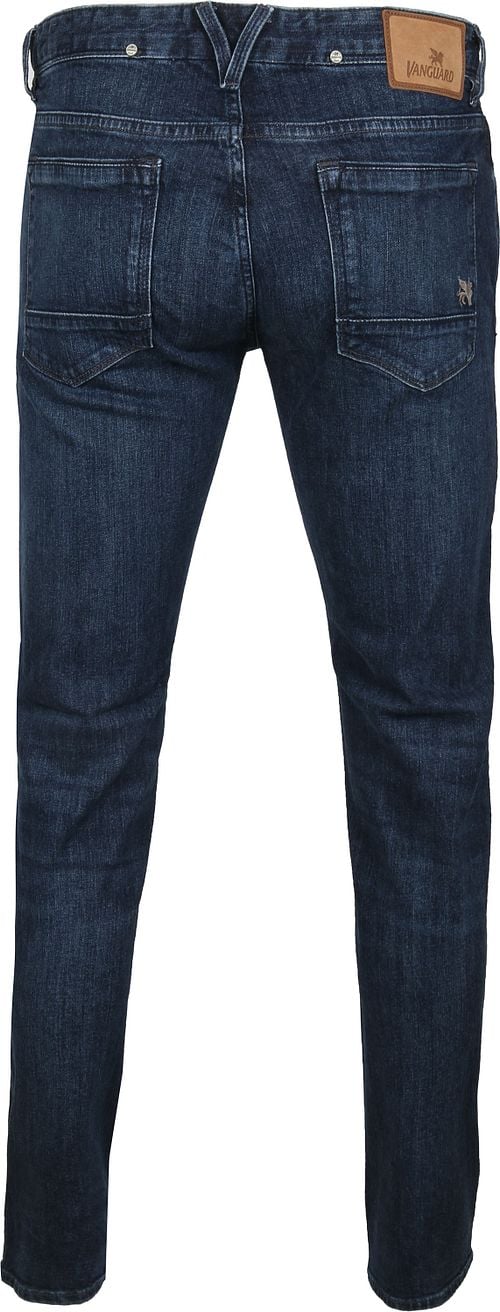 Vanguard Jeans V7 Rider Steel Washed Blue Product / Achterkant