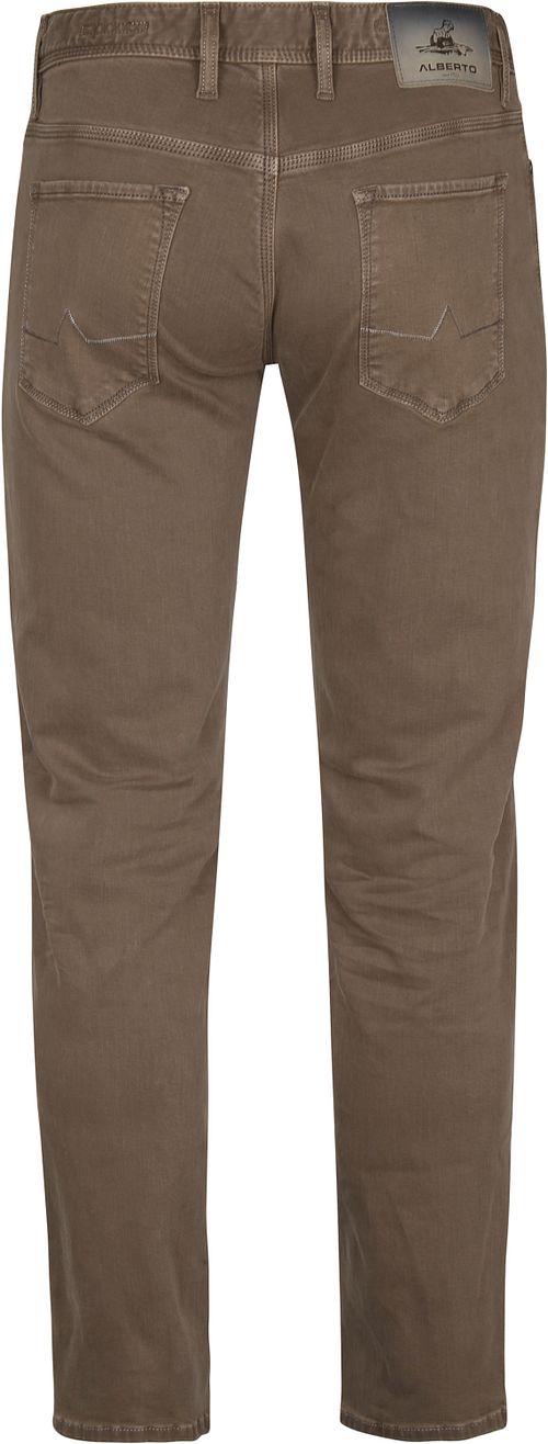 Alberto Pipe Pants Brown Product / Achterkant