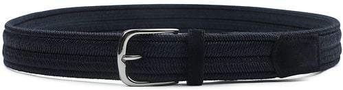 Profuomo Waxed Braided Belt Navy Product