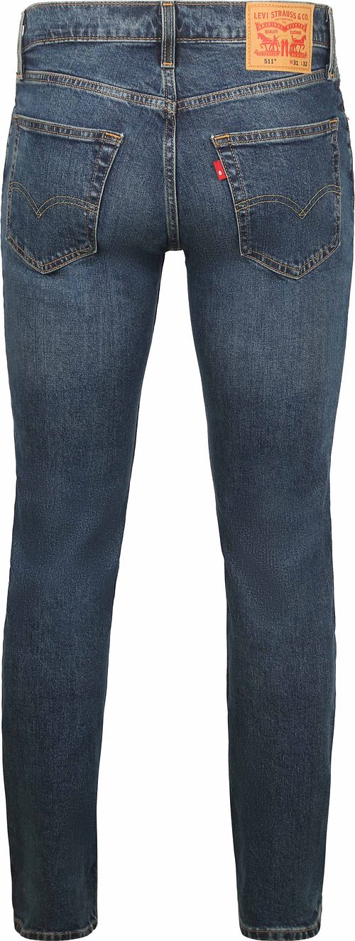 Levi's 511 Denim Jeans Navy Blau Product / Achterkant