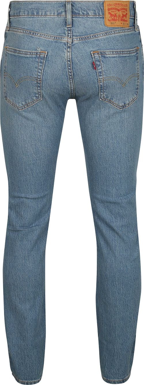 Levi's 511 Denim Jeans Mid Blauw Product / Achterkant