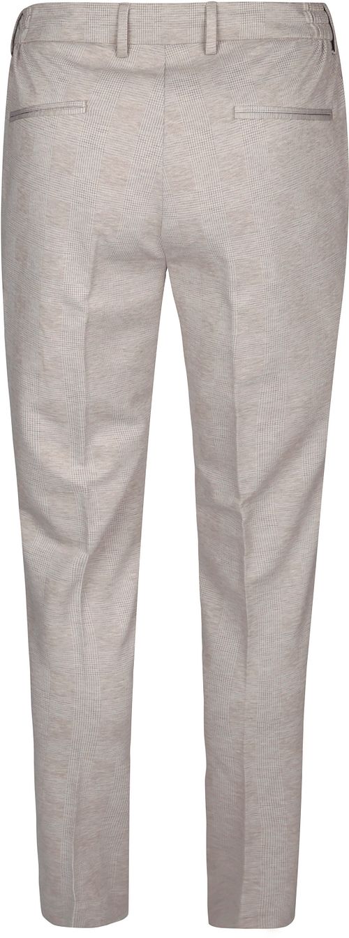 Suitable Pantalon Jersey Sand Checkered Product / Achterkant