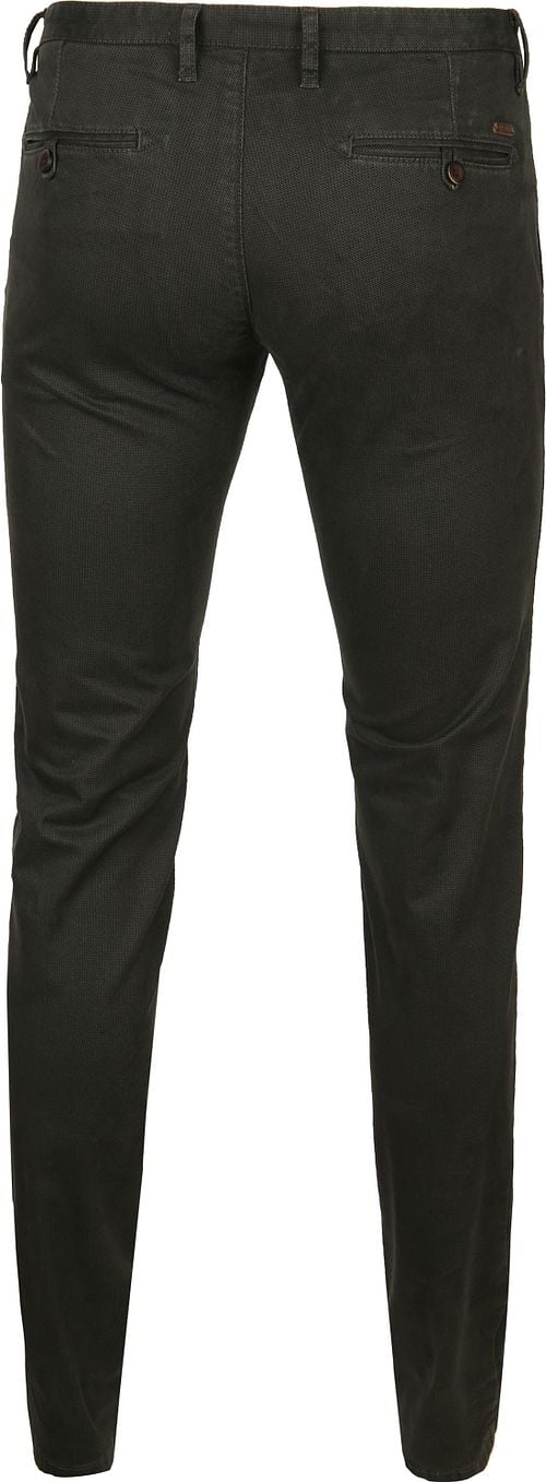 Suitable Chino Sartre Mid Green Product / Achterkant