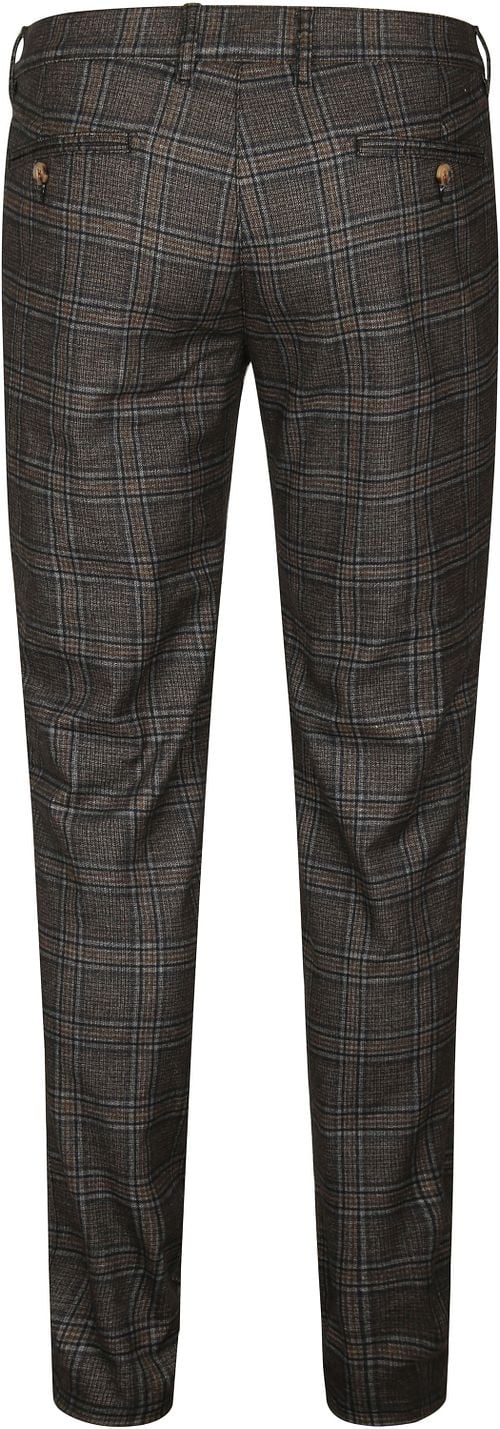 Suitable Chino Pico Checkered Brown Product / Achterkant