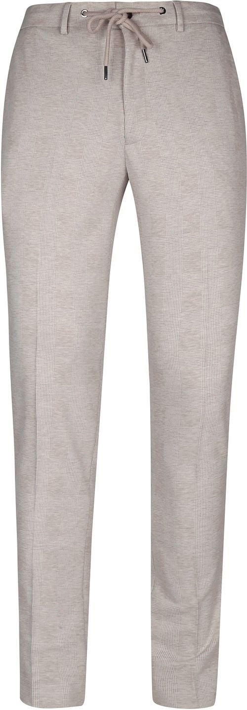 Suitable Pantalon Jersey Zandkleur Ruit Product
