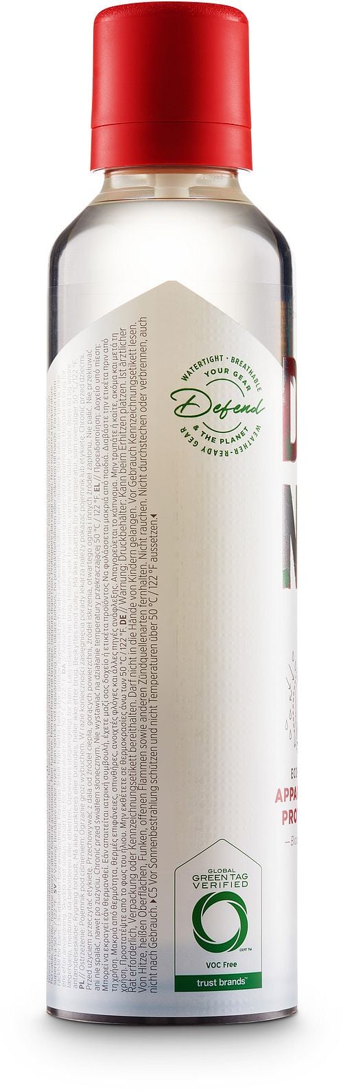 DFNS Apparel & Hat Protector Spray Product / Achterkant