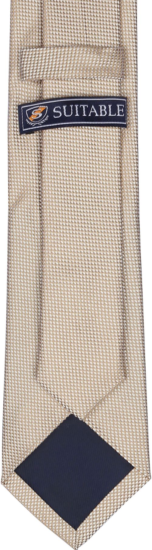Suitable Seide Krawatte Beige Product / Achterkant