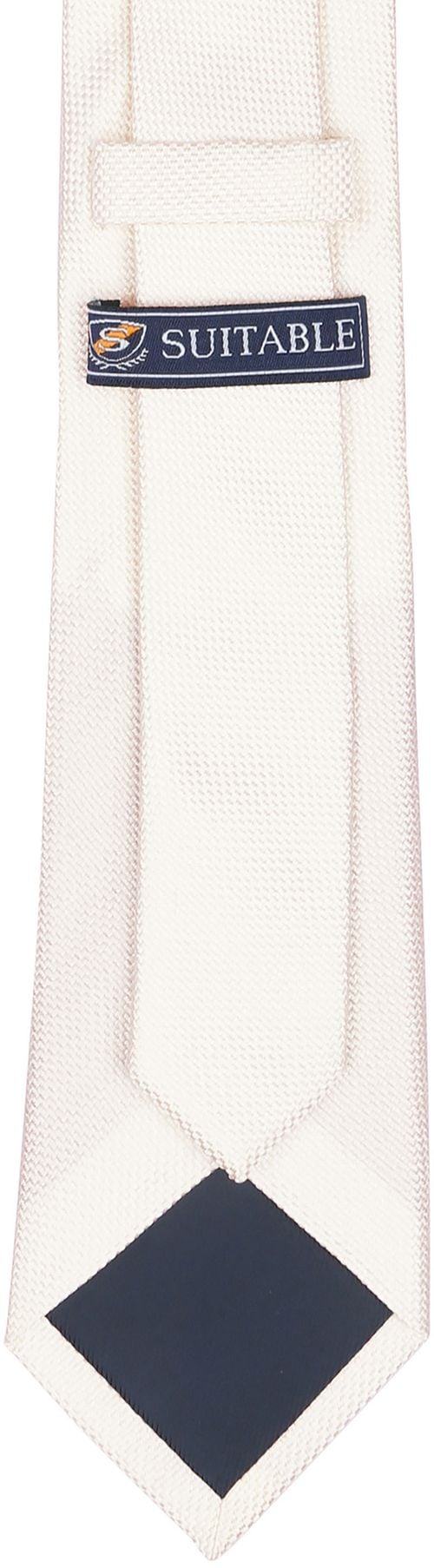 Suitable Silk Tie Off White Product / Achterkant
