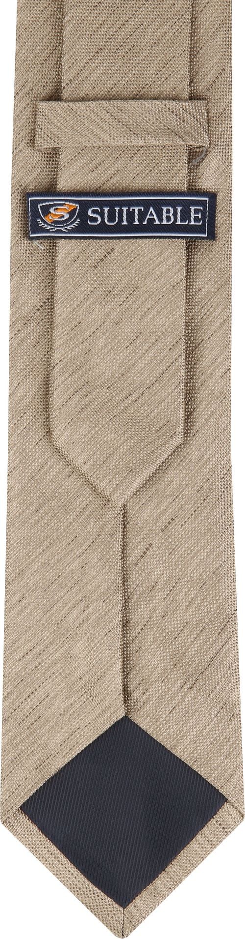 Silk Tie Brown K82-1 Product / Achterkant