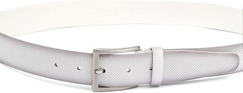 Suitable Riem Structuur Leer Wit Product / Detail