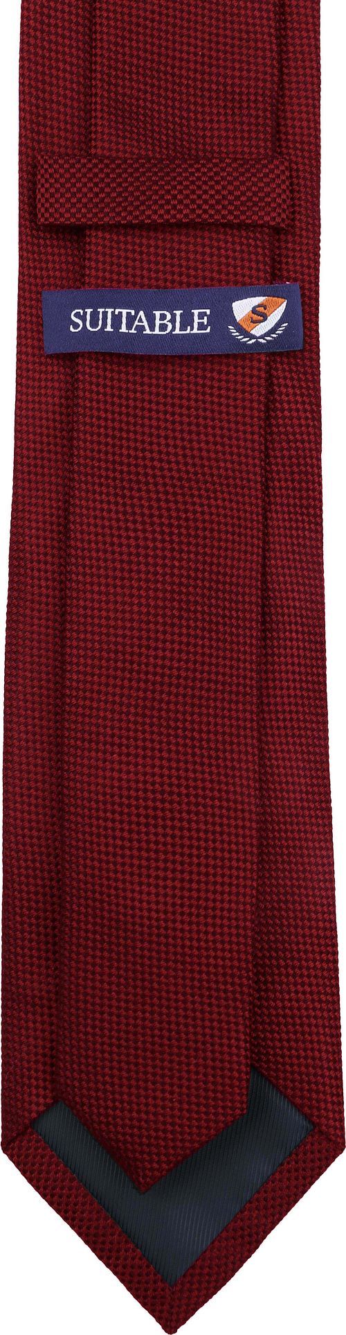Suitable Seide Krawatte Bordeaux Product / Achterkant