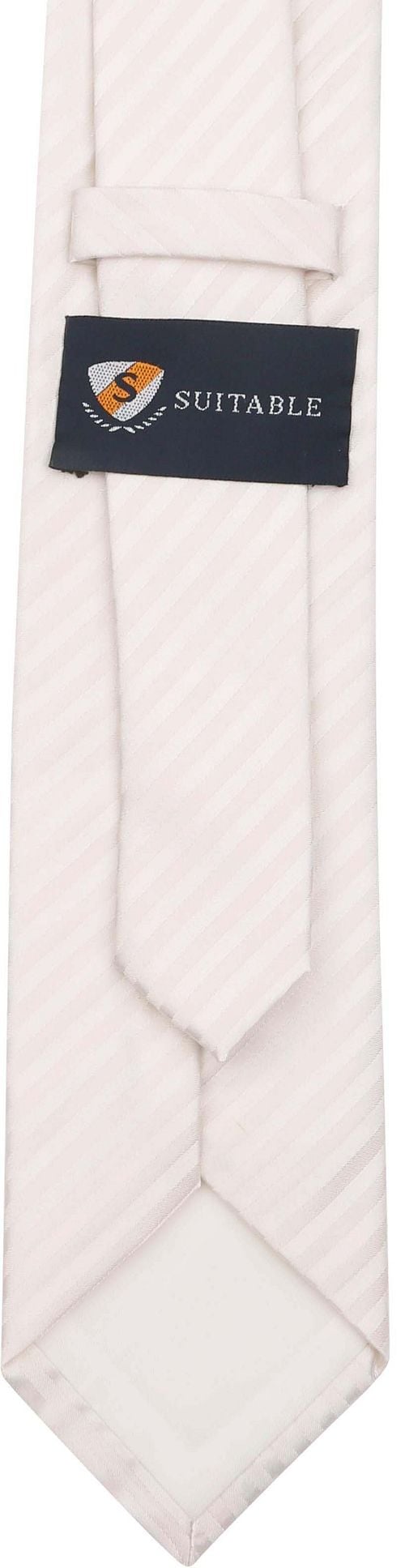 Suitable Silk Tie With Pochet Ivory Product / Achterkant