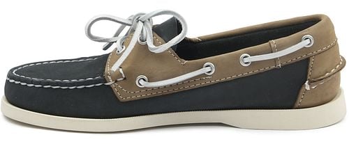 Sebago Deck Shoes Docksides Portland Navy Beige Product / Detail