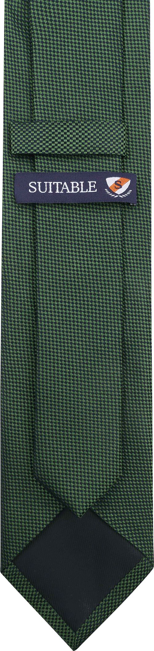 Suitable Silk Tie Green Product / Achterkant