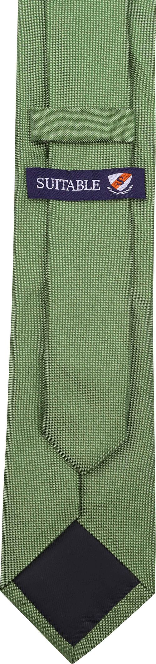 Krawatte Seide Grün K81-10 Product / Achterkant