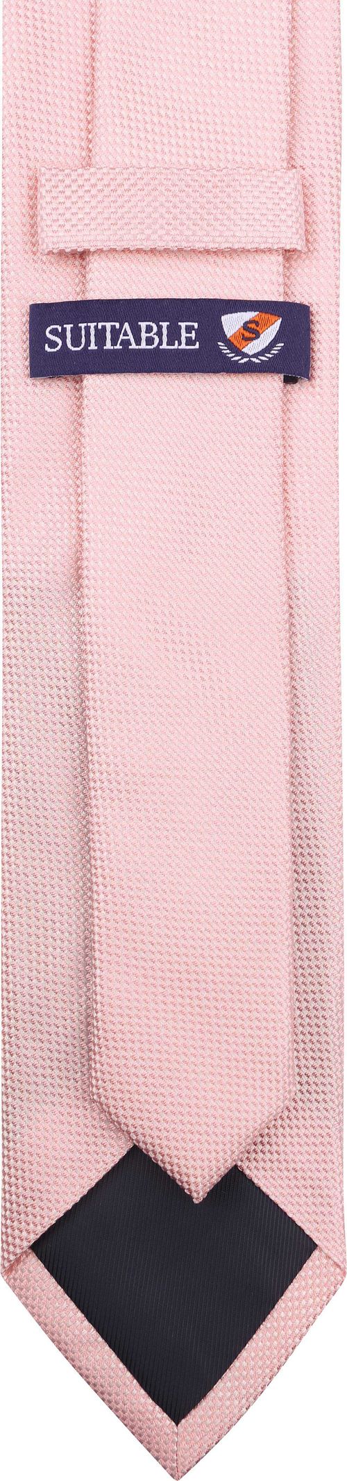 Suitable Silk Tie Pink Product / Achterkant