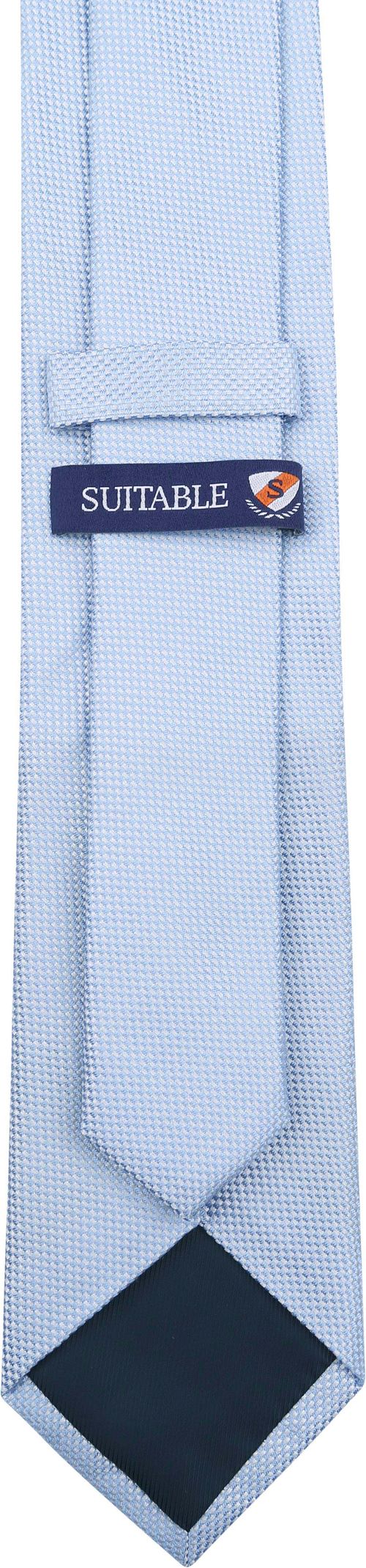 Suitable Silk Tie Light Blue Product / Achterkant