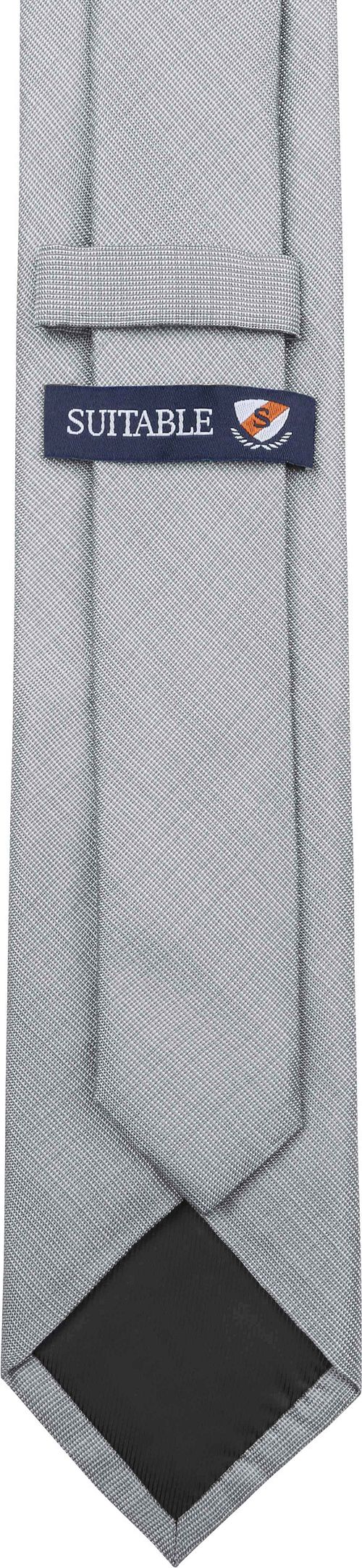 Silk Tie Grey K81-11 Product / Achterkant