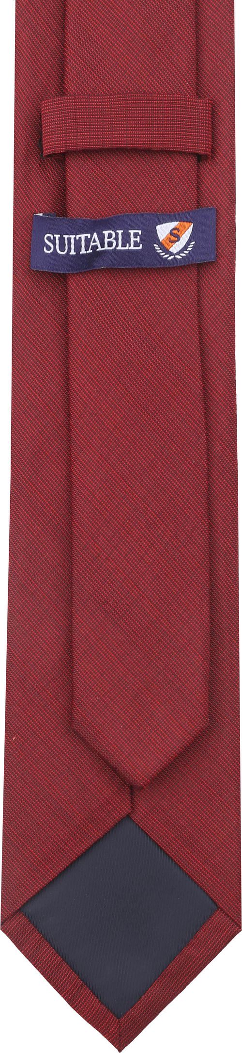 Silk Tie Bordeaux K82-1 Product / Achterkant